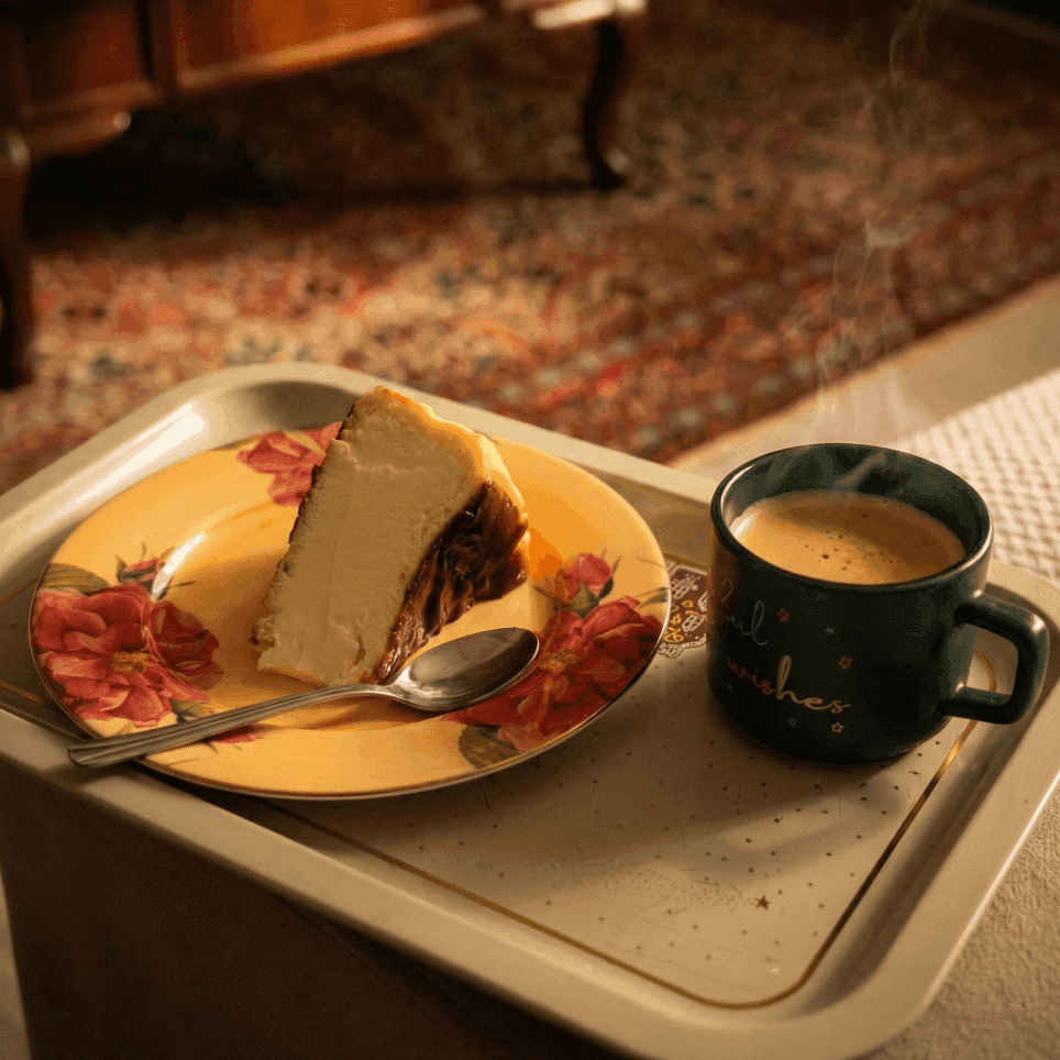 San Sebastian Cheesecake detay görünümü