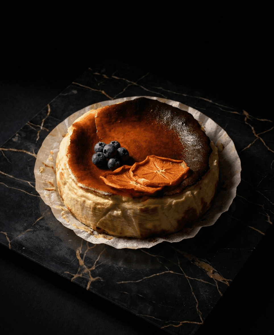 San Sebastian Cheesecake detay görünümü