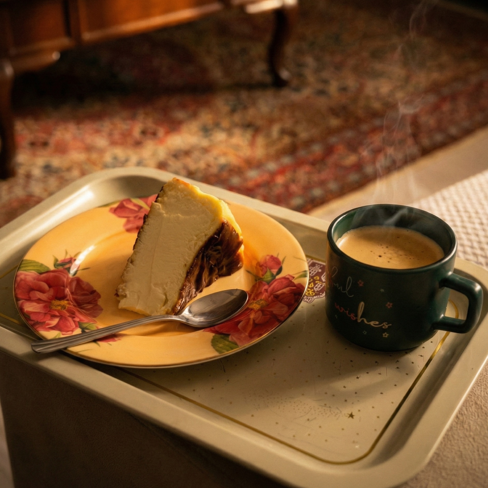 San Sebastian Cheesecake detay görünümü